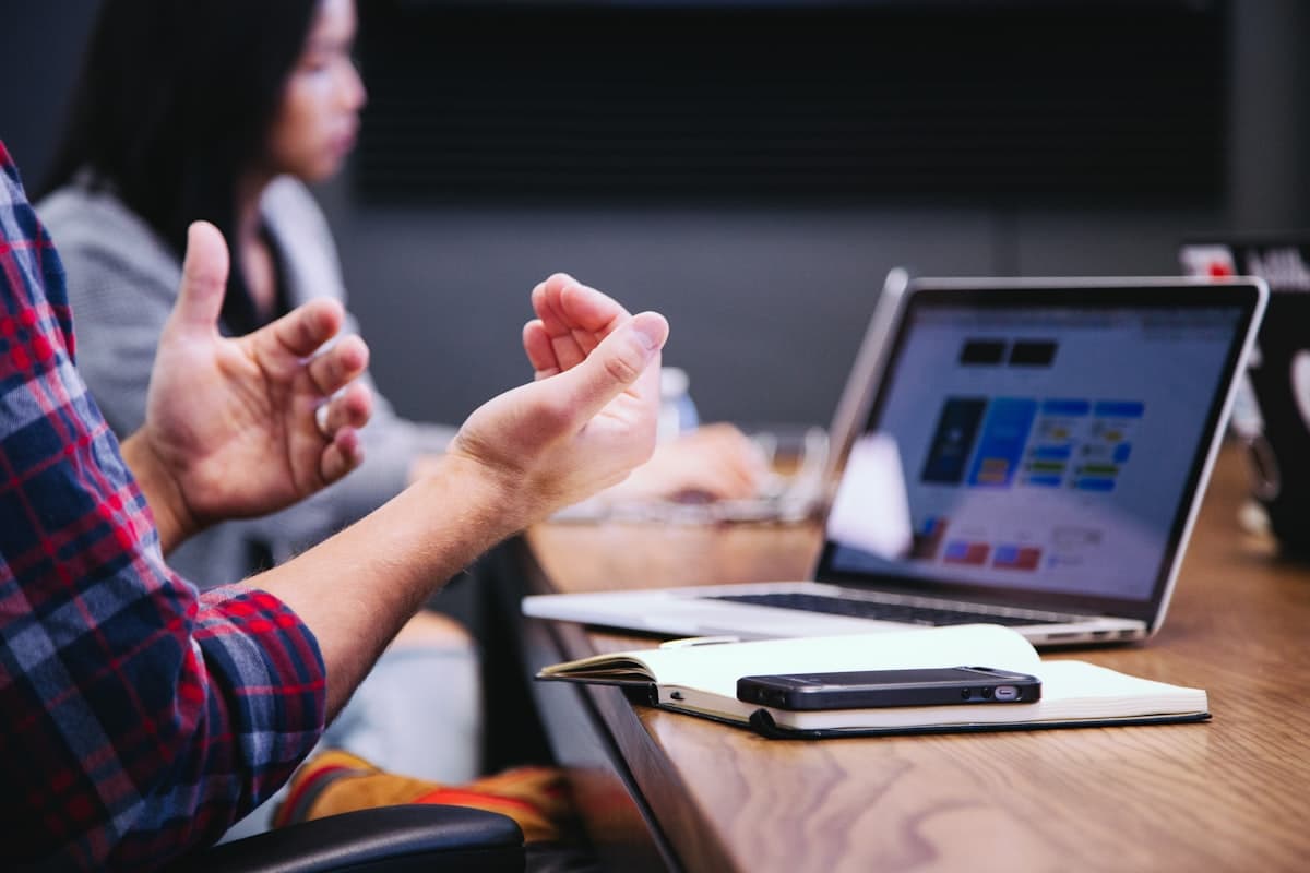 A facilitated in-house training discussion